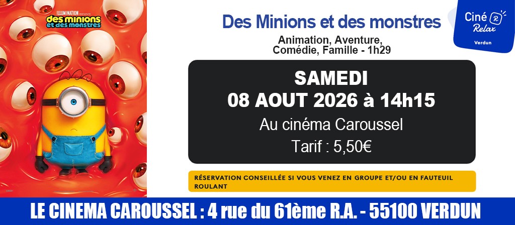 actualité Cine Relax Minions